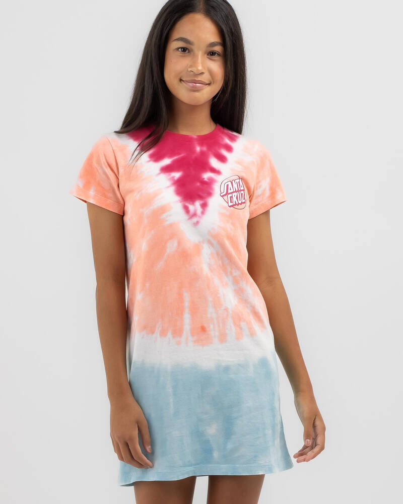 Santa Cruz Girls' Tte Mfg Dot Redux Tie Dye Dress for Womens