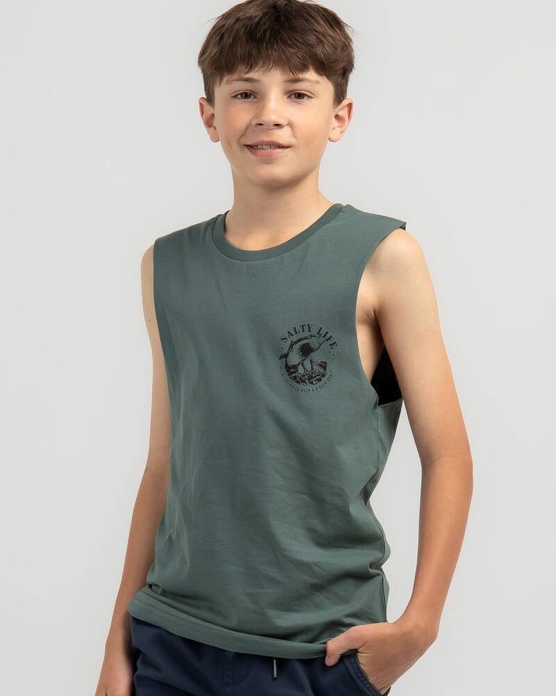 Salty Life Boys' Summit Muscle Tank for Mens