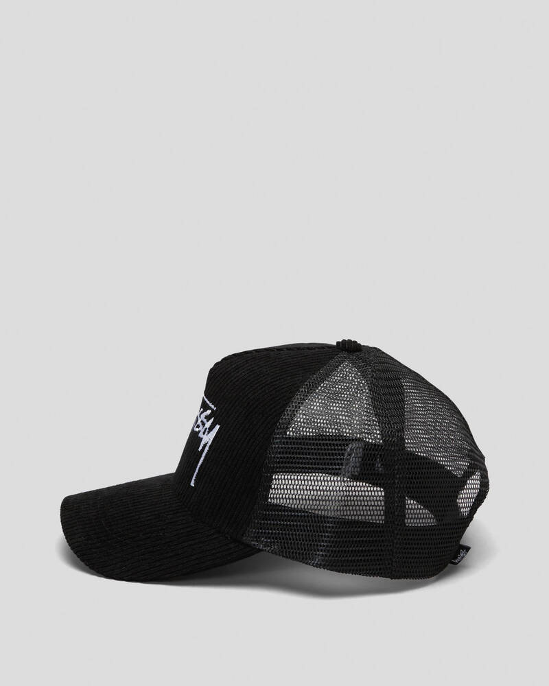 Stussy Stock Cord Trucker Cap for Mens