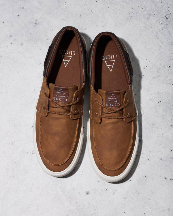 Lucid Anchor Deck Boat Shoe for Mens