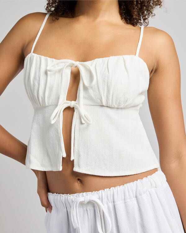 Mooloola Zelm Dallis Tie Front Top for Womens