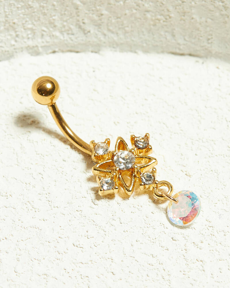 Karyn In LA Moon Star Belly Ring Pack for Womens