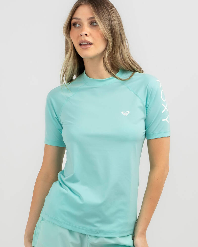 Roxy Essential Short Sleeve Rash Vest for Womens