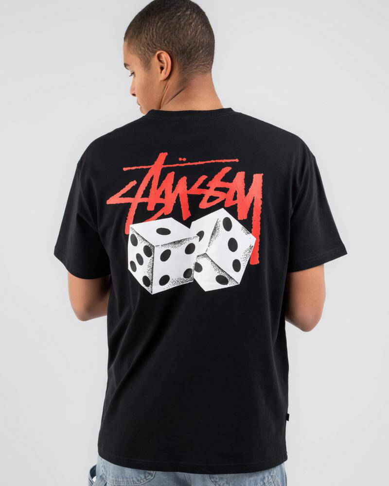 Stussy Pair Of Dice Solid T-Shirt for Mens