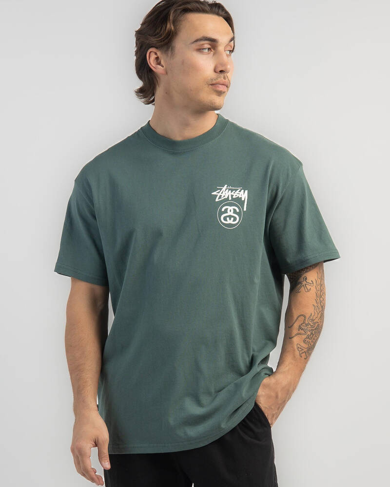 Stussy Solid Stock Link T-Shirt for Mens
