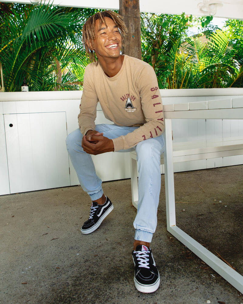 Salty Life Frenzy Long Sleeve T-Shirt for Mens