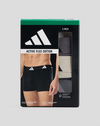 adidas Active Flex Cotton Trunk 3 Pack for Mens image number null