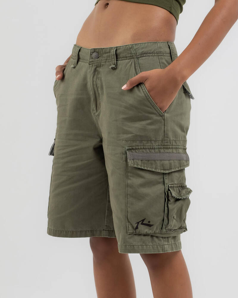 Rusty Tank Girl Cargo Shorts for Womens