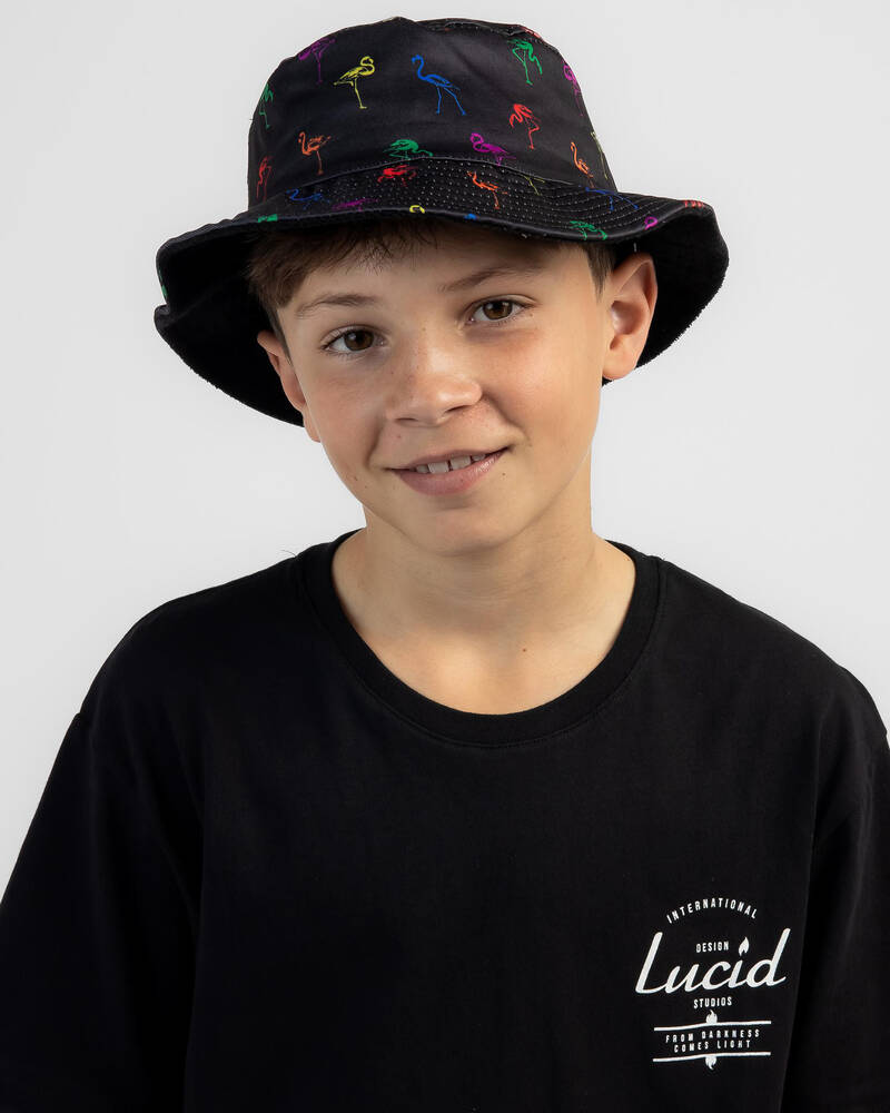 Lucid Boys' Crescent Bucket Hat for Mens