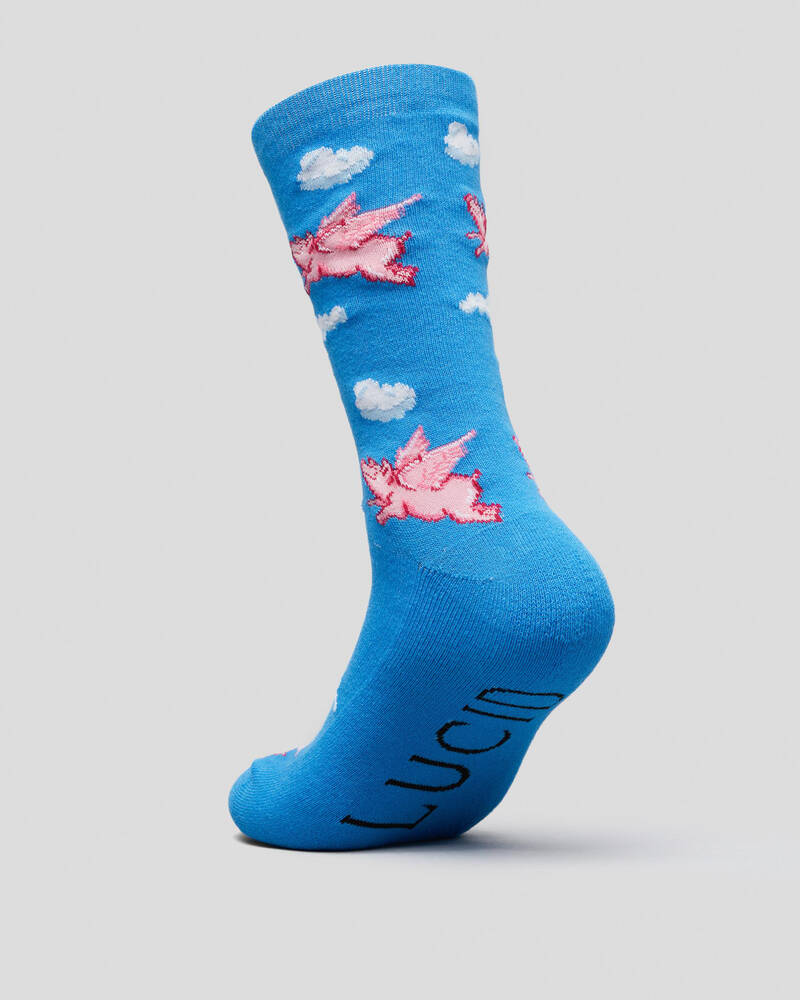 Lucid Flying Pig Socks for Mens