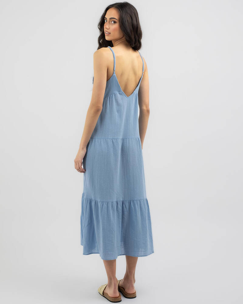 Rhythm Cleo Tiered Midi Dress for Womens