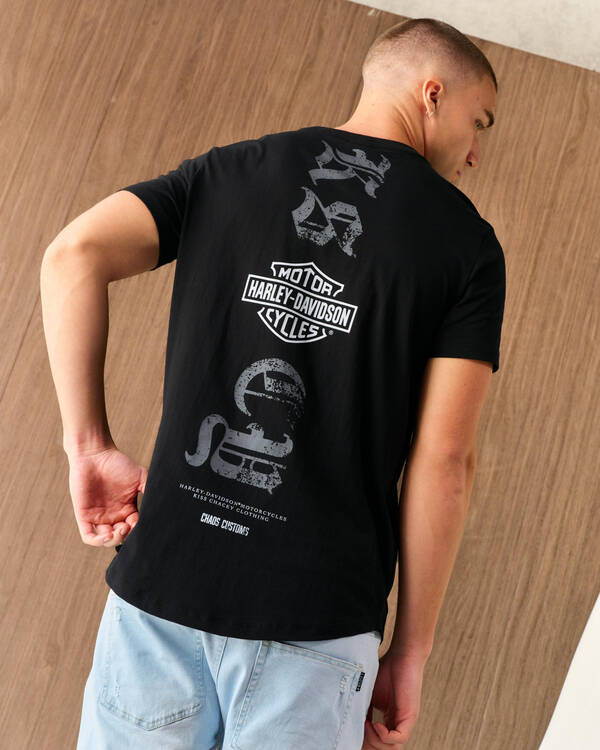 Harley-Davidson Carve Duel Curved T-Shirt