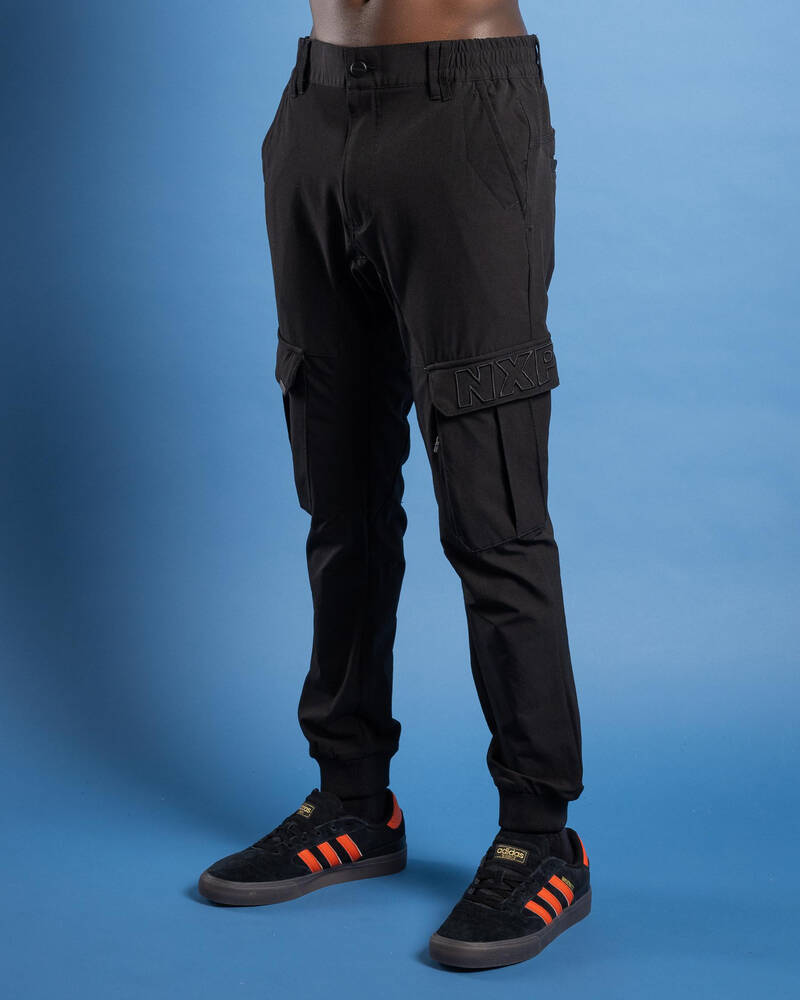 Nena & Pasadena F150 Slim Nylon Cargo Jogger Pants for Mens