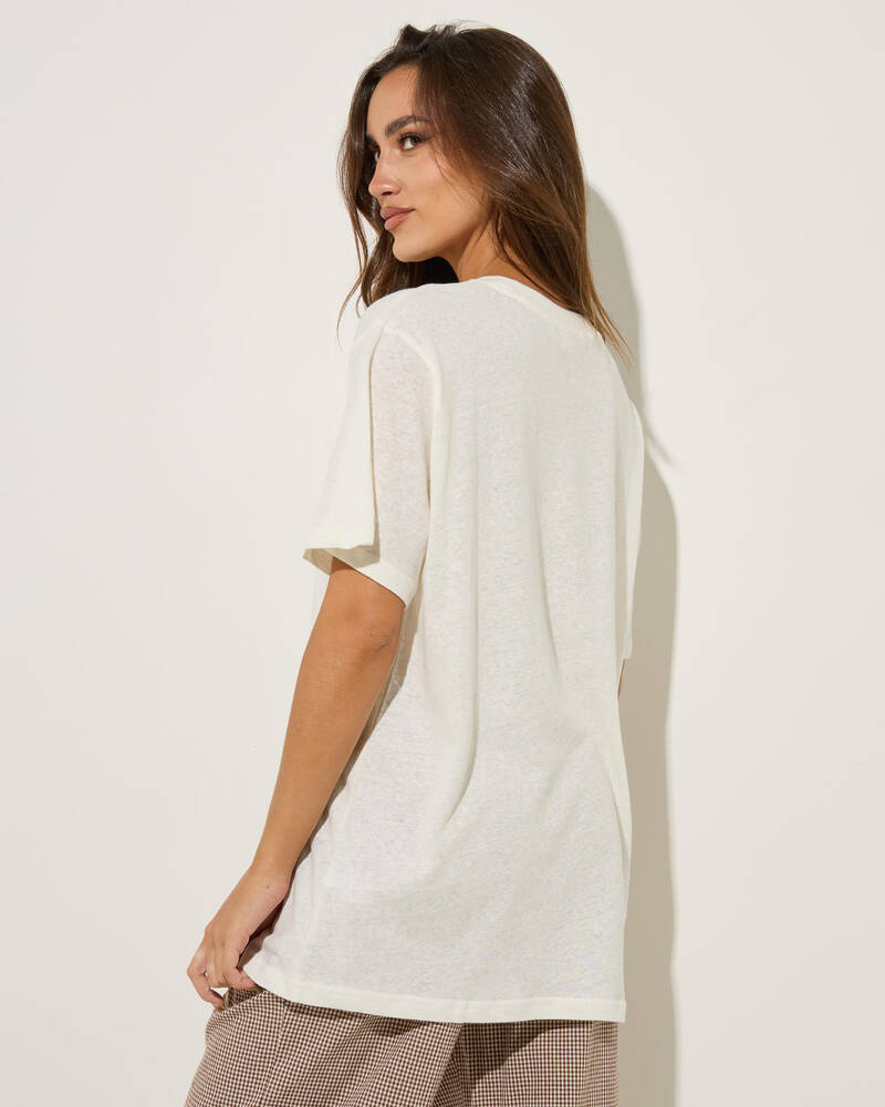 Rhythm Palm And Sun Oversized T-Shirt for Womens