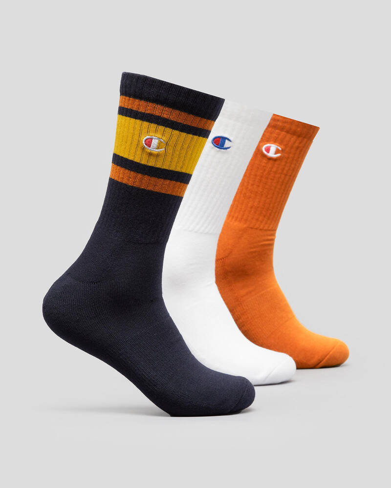 Champion Mixed Crew Socks 3 Pack for Mens