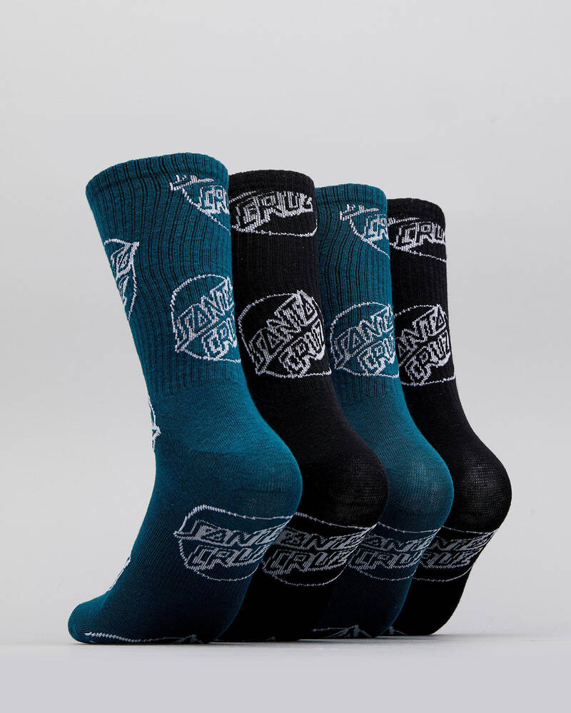 Santa Cruz Dotty Sock 4 Pack for Mens