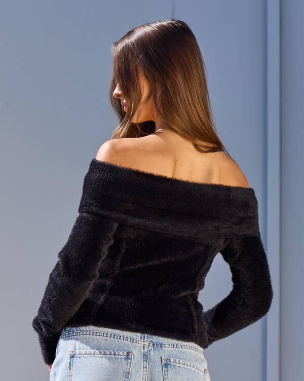 Ava And Ever Kris Off Shoulder Knit Top for Womens