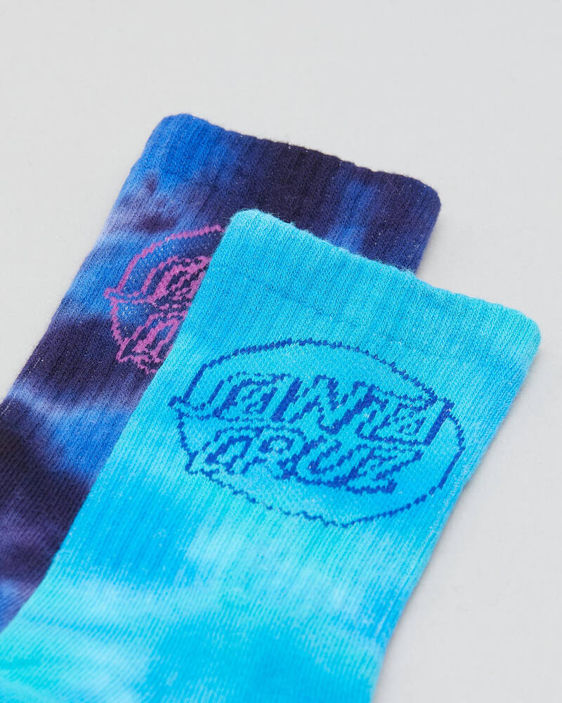 Santa Cruz Boys' Opus Dot Crew Socks 2 Pack for Mens