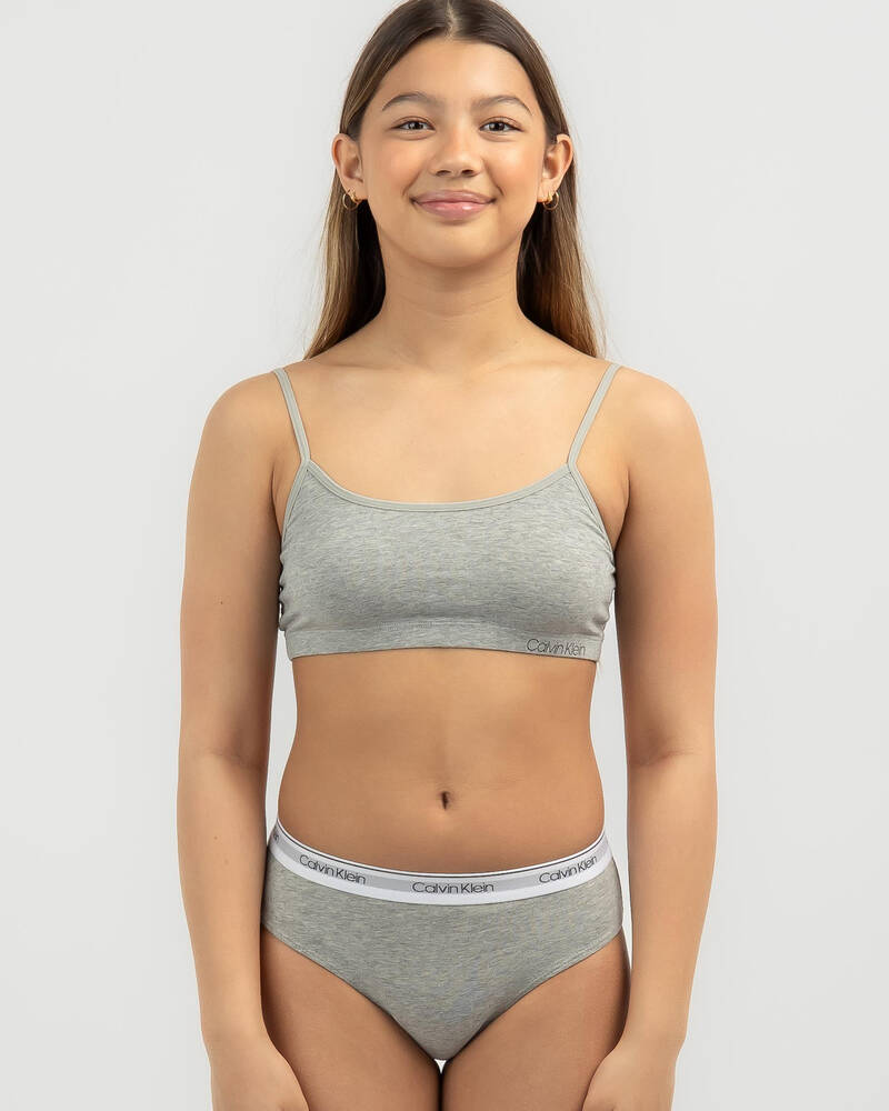 Calvin Klein Girls' Bralette 3 Pack for Womens
