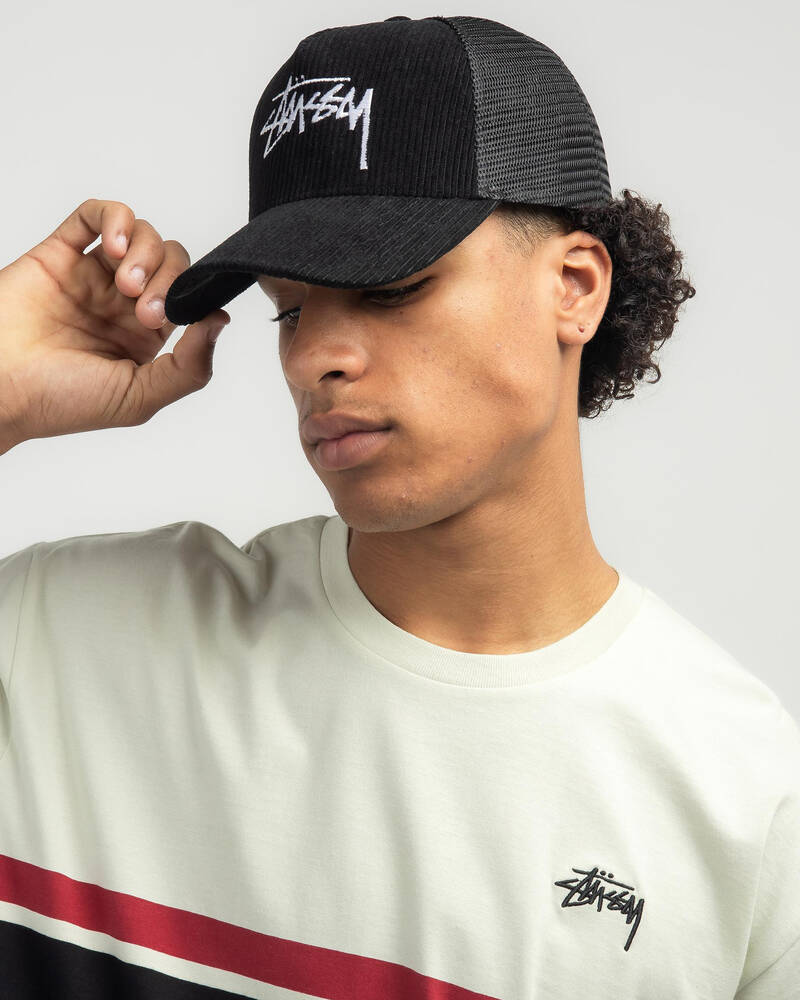Stussy Stock Cord Trucker Cap for Mens