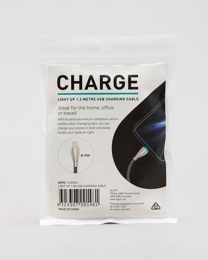 Independence Studio Light Up 1.2m USB Charging Cable for Mens