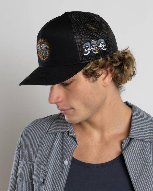 The Mad Hueys Captain Cooked Twill Trucker Cap for Mens
