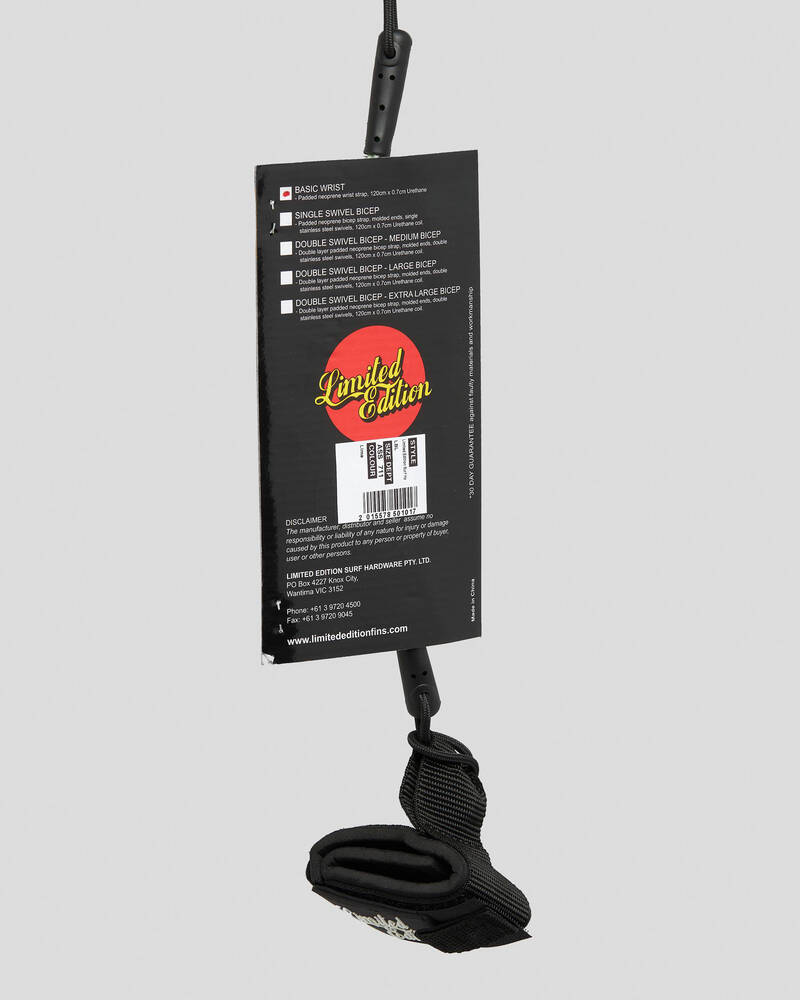 Limited Edition Surf Hardware Wrist Bodyboard Leash for Unisex