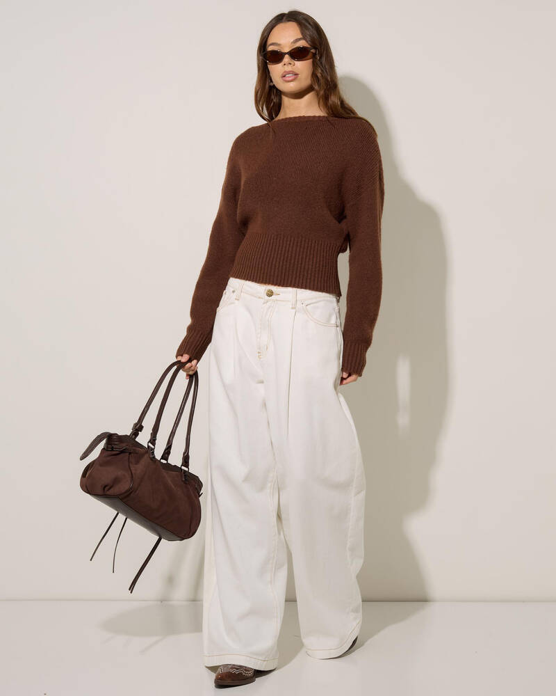 Ava And Ever Lenni Off Shoulder Knit Jumper for Womens