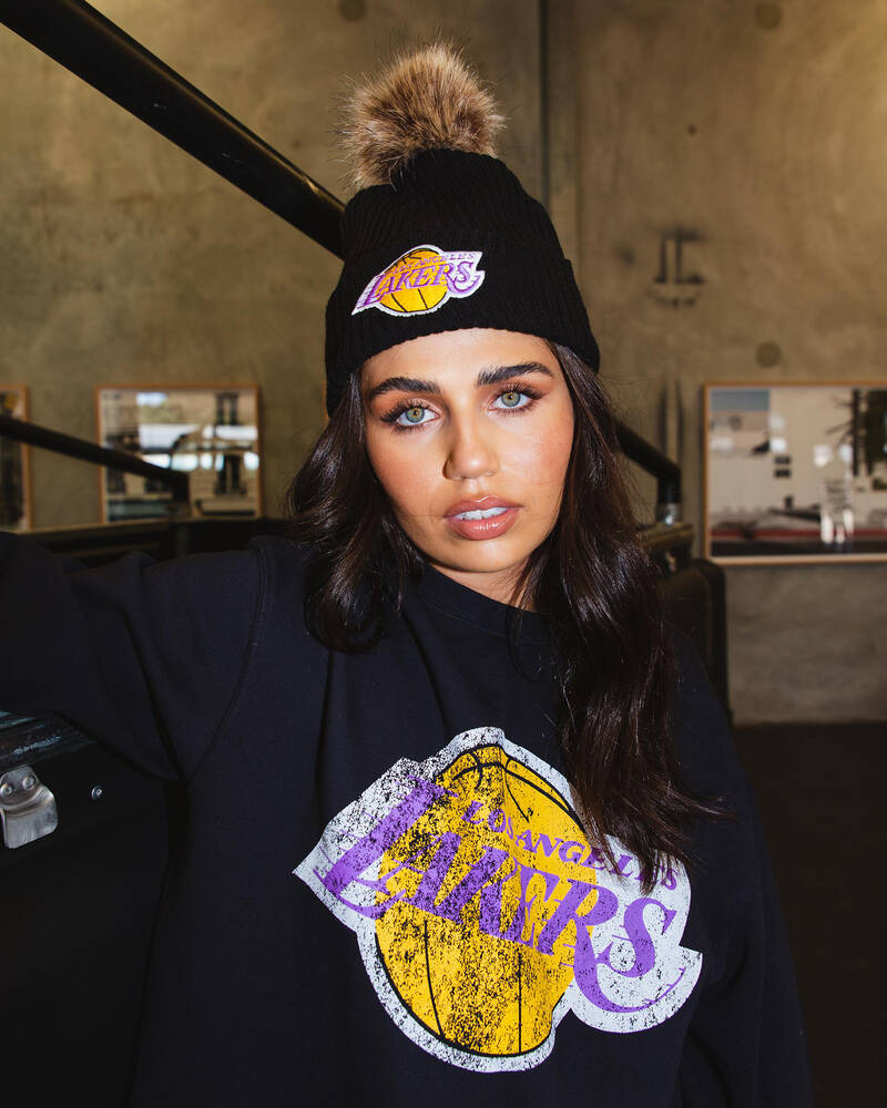 Mitchell & Ness LA Lakers Baseplate Beanie for Womens