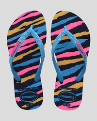 Havaianas Kids' Slim Glitter Thongs for Womens image number null