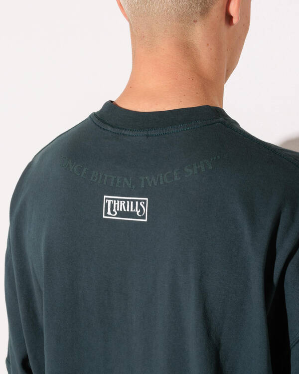 Thrills Double Time Oversize Box Tee for Mens