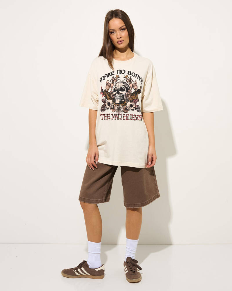 The Mad Hueys Make No Bones Oversized T-Shirt for Womens