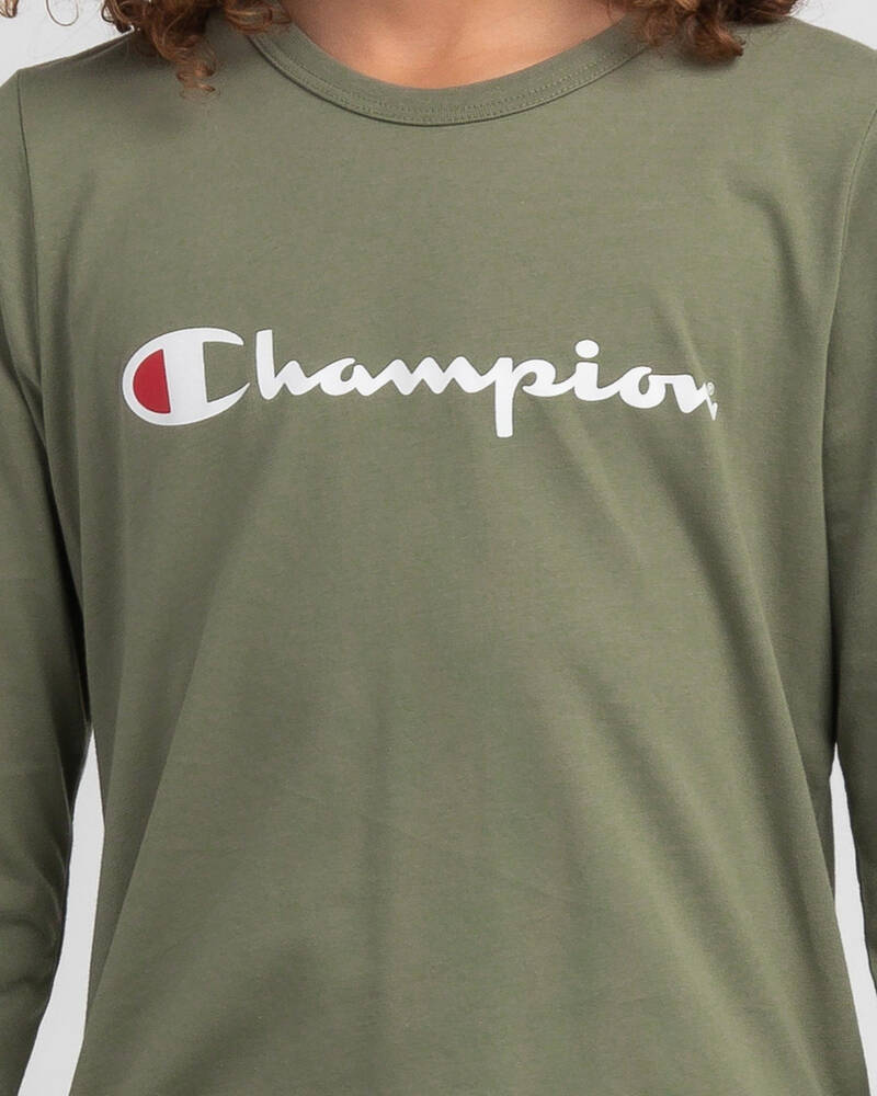 Champion Boys' Champion Logo Long Sleeve T-Shirt for Mens