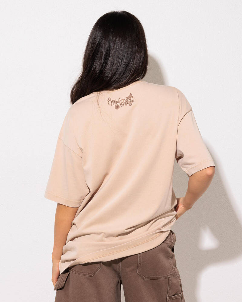 The Mad Hueys Butterfly Anchor Oversized T-Shirt for Womens