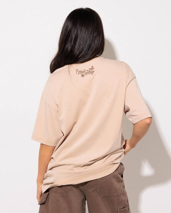 The Mad Hueys Butterfly Anchor Oversized T-Shirt for Womens