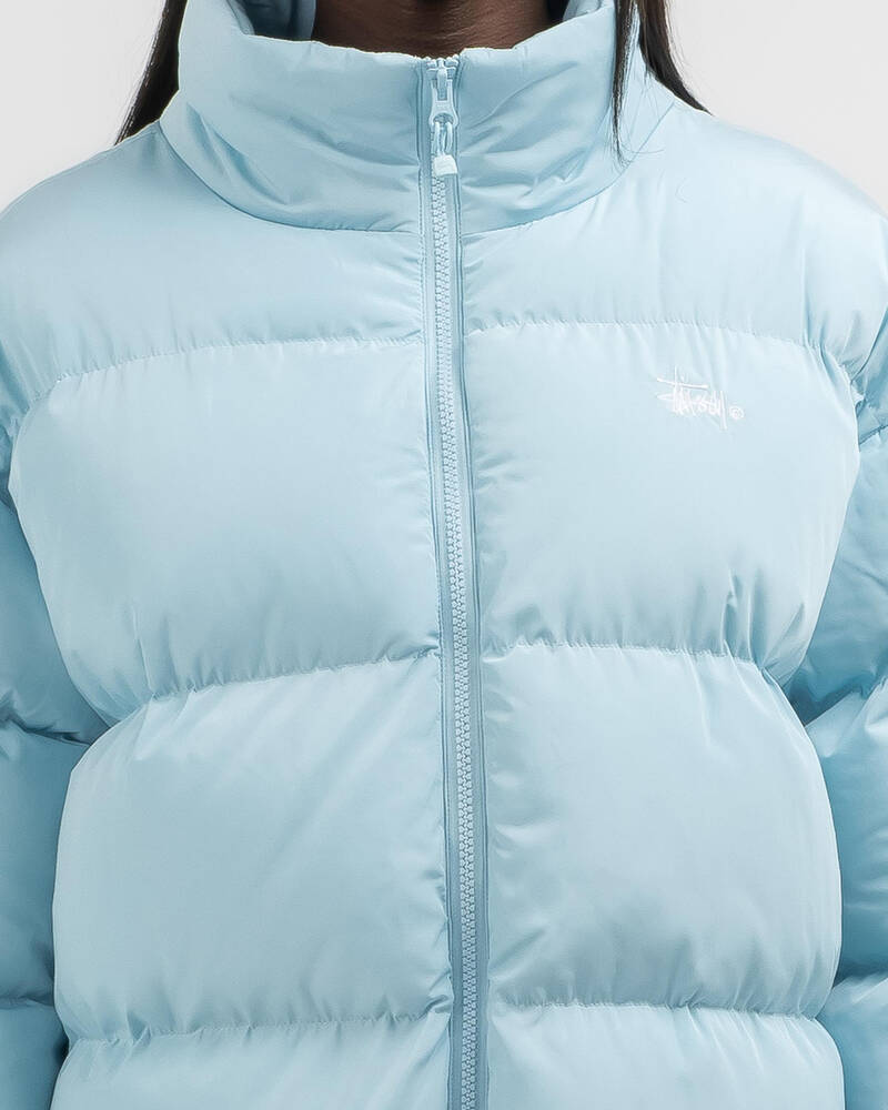 Stussy Graffiti Puffer Jacket for Womens