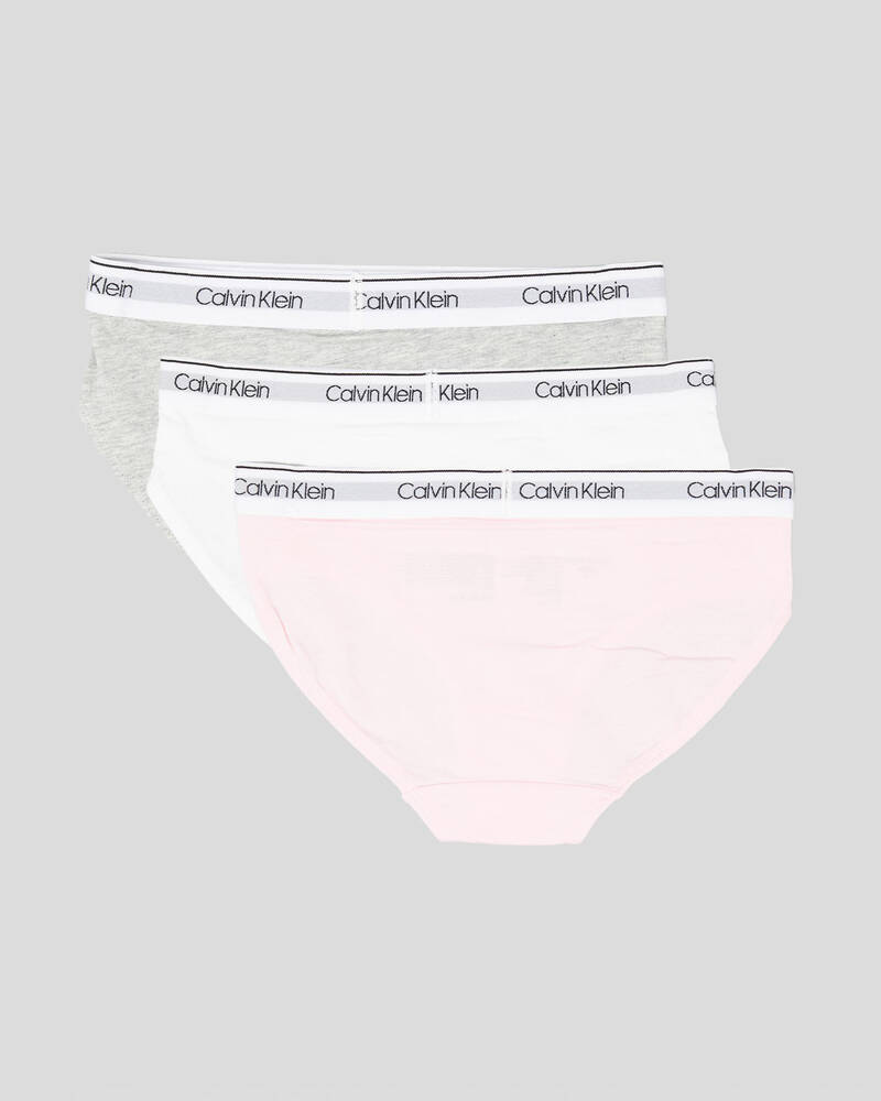 Calvin Klein Girls' Modern Cotton Bikini Pack for Womens