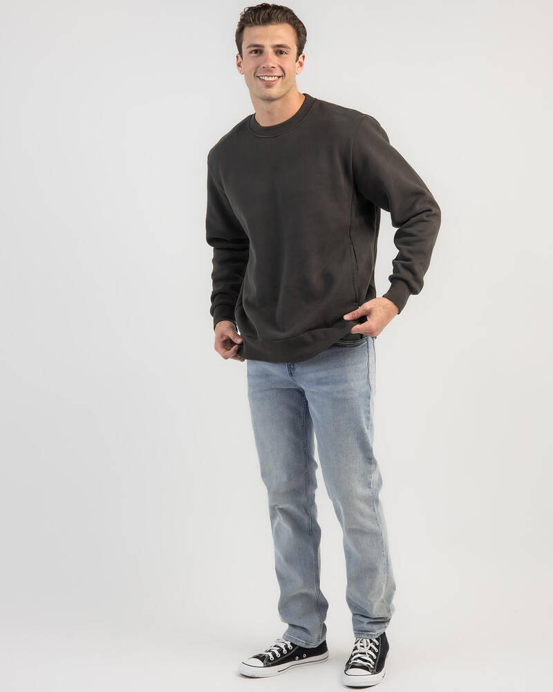 Rhythm Classic Fleece Crew Neck Sweatshirt for Mens
