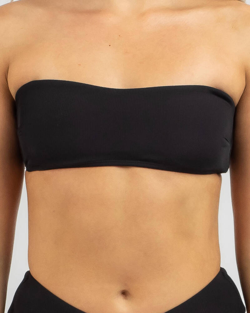 Kaiami Marta Rib Bandeau Bikini Top for Womens