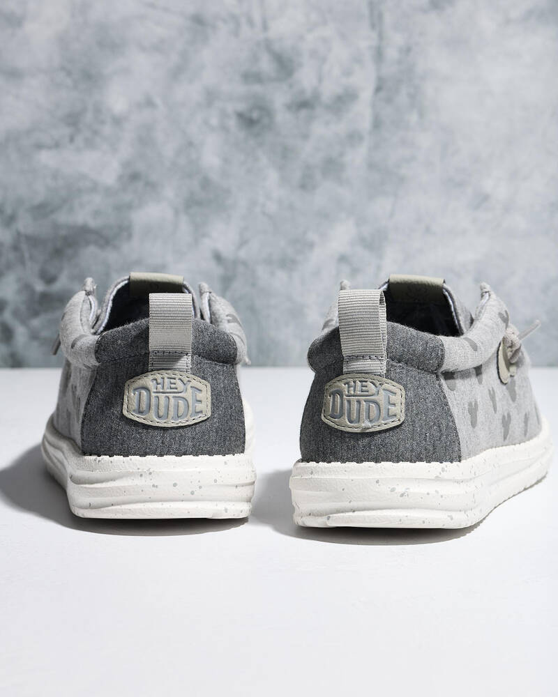 HEYDUDE Wally Mickey Puff Print Shoes for Mens
