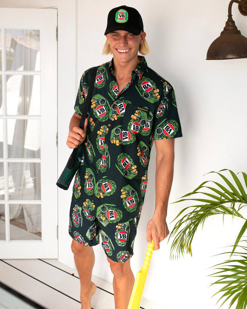 Victor Bravo's Greenade Board Shorts for Mens