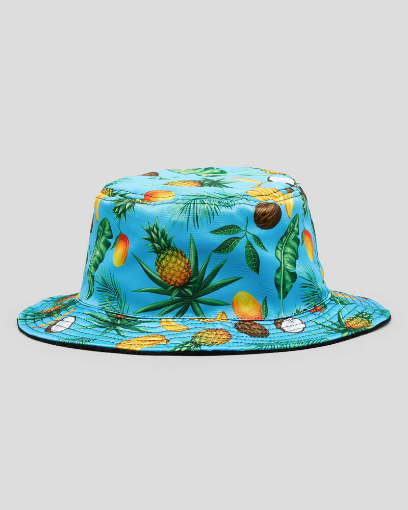 Lucid Tropical Zone Reversible Bucket Hat for Mens
