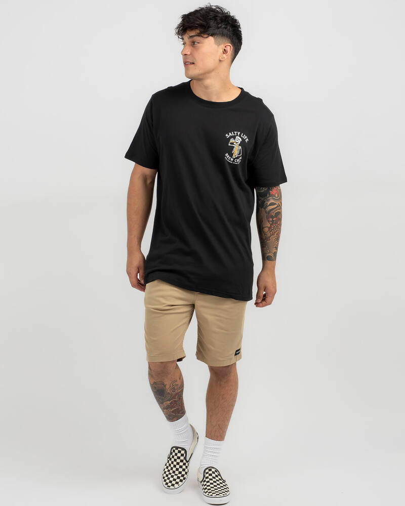 Salty Life Brew Crew T-Shirt for Mens