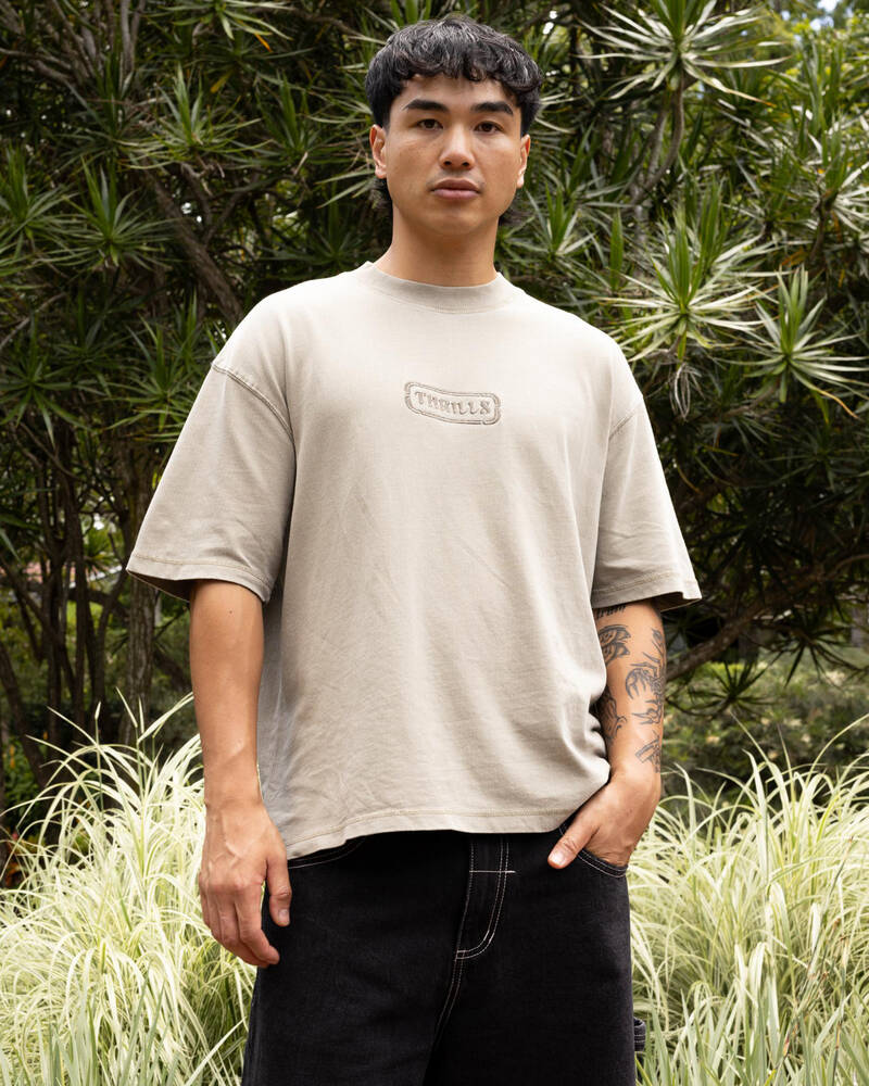 Thrills Lost In Paradise Embro Box Fit T-Shirt for Mens