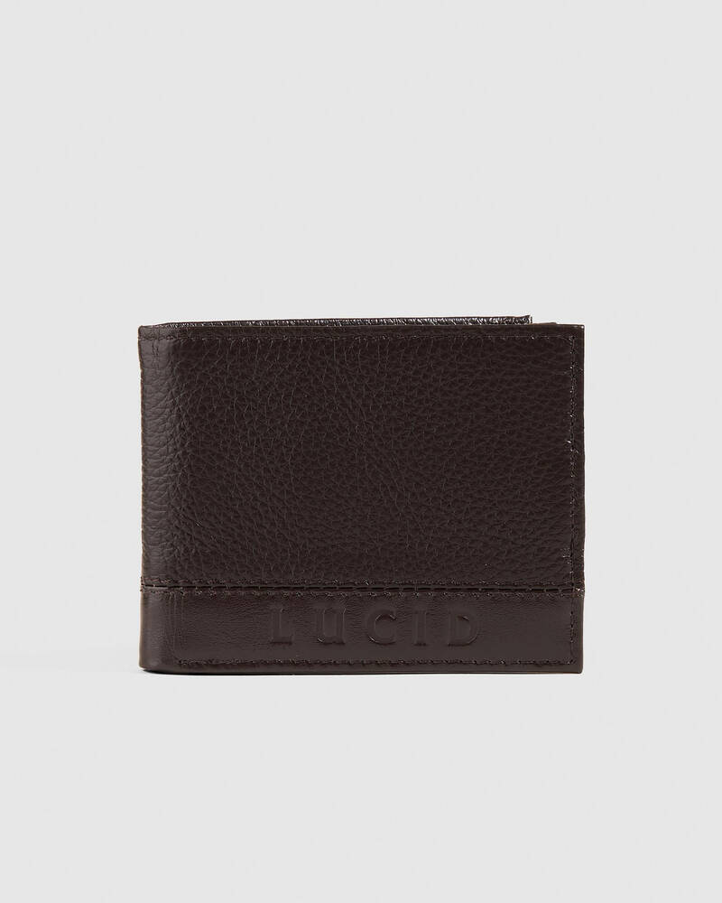 Lucid Title Leather Wallet for Mens