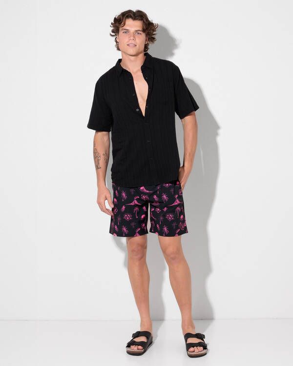 Skylark Lean Back Elastic Waist Shorts for Mens
