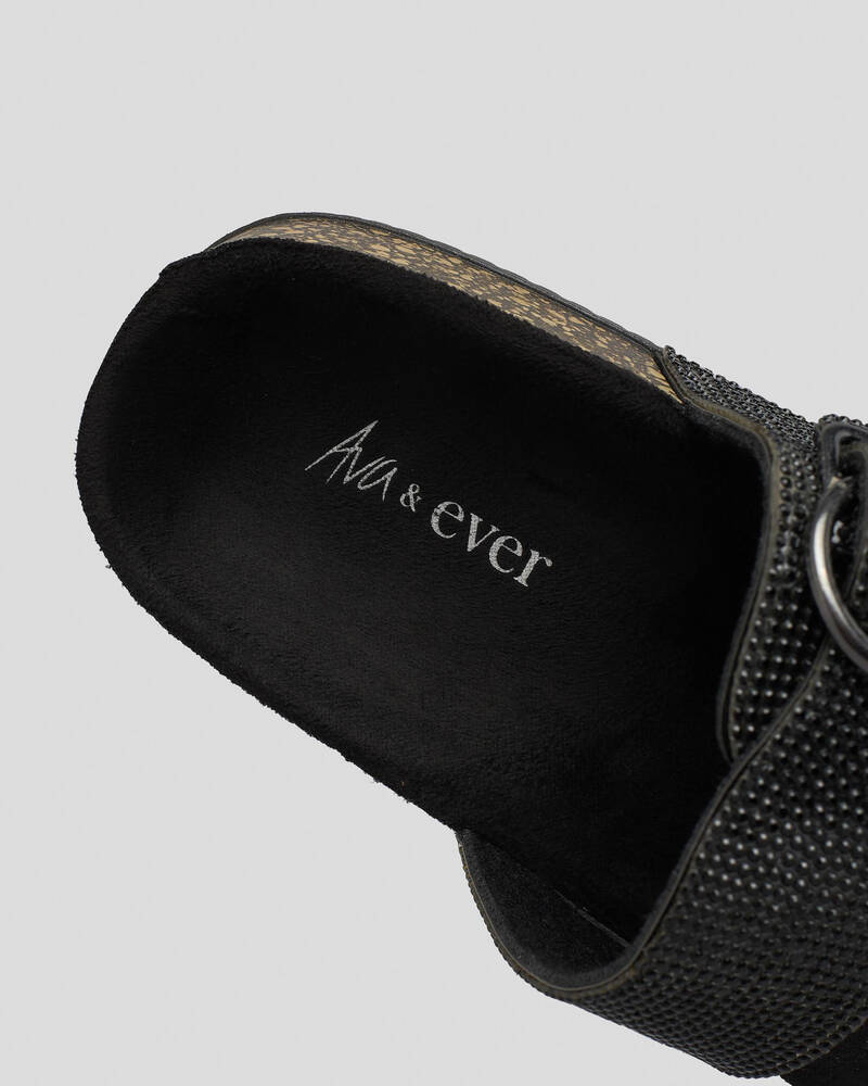 Shop Ava And Ever Fallon Sandals In Black Fast Shipping & Easy
