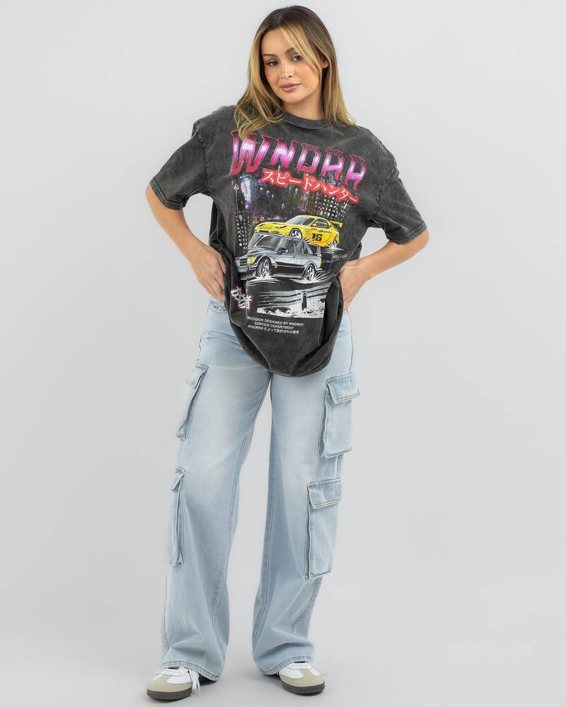 Wndrr Speed Hunter Vintage Fit T-Shirt for Womens