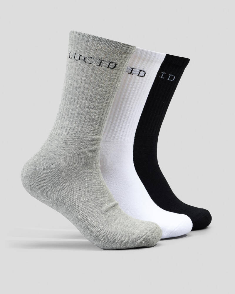 Lucid Denote Socks 3 Pack for Mens