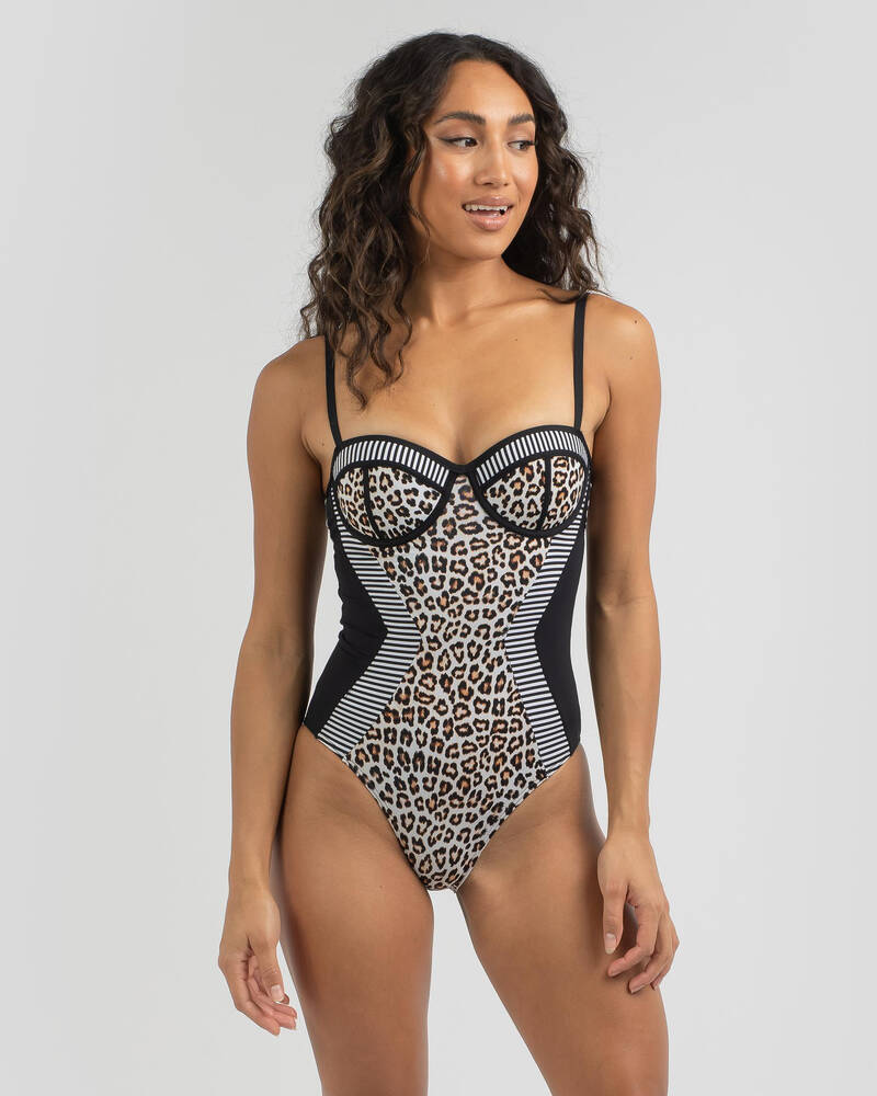 Topanga Exotic Balconette One Piece Swimsuit for Womens